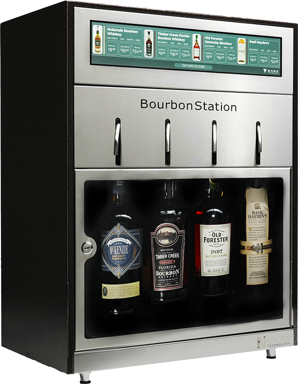 Napa Technology - BourbonStation - 4 Bottle Dispenser & Preserver