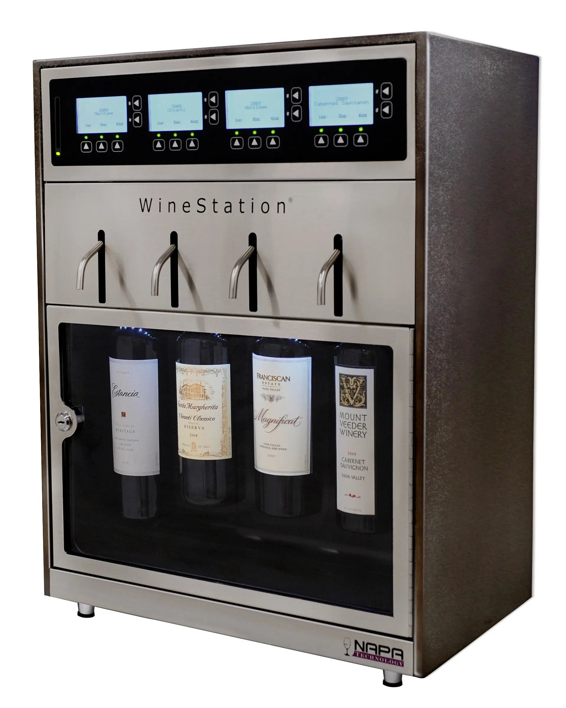 Napa Technology - WineStation Pristine Plus - 4 Bottle Wine Preserver and Dispenser