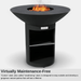 ArteFlame ArteFlame Classic 40" Black Label Grill - Tall Round Base with Storage AFCLHRBSTBLK