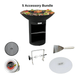 ArteFlame ArteFlame Classic 40" Black Label Grill - Tall Round Base with Storage - Corten Steel Grills ST40BLK-M 5 Accessories Included