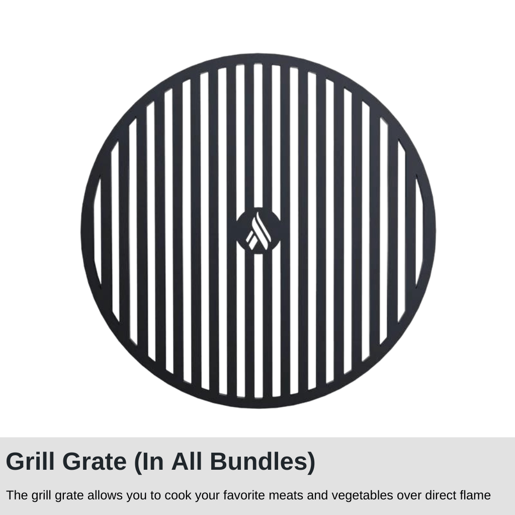 ArteFlame ArteFlame Classic 40" Black Label Corten Steel Grill with Accessories - Low Euro Base Grills