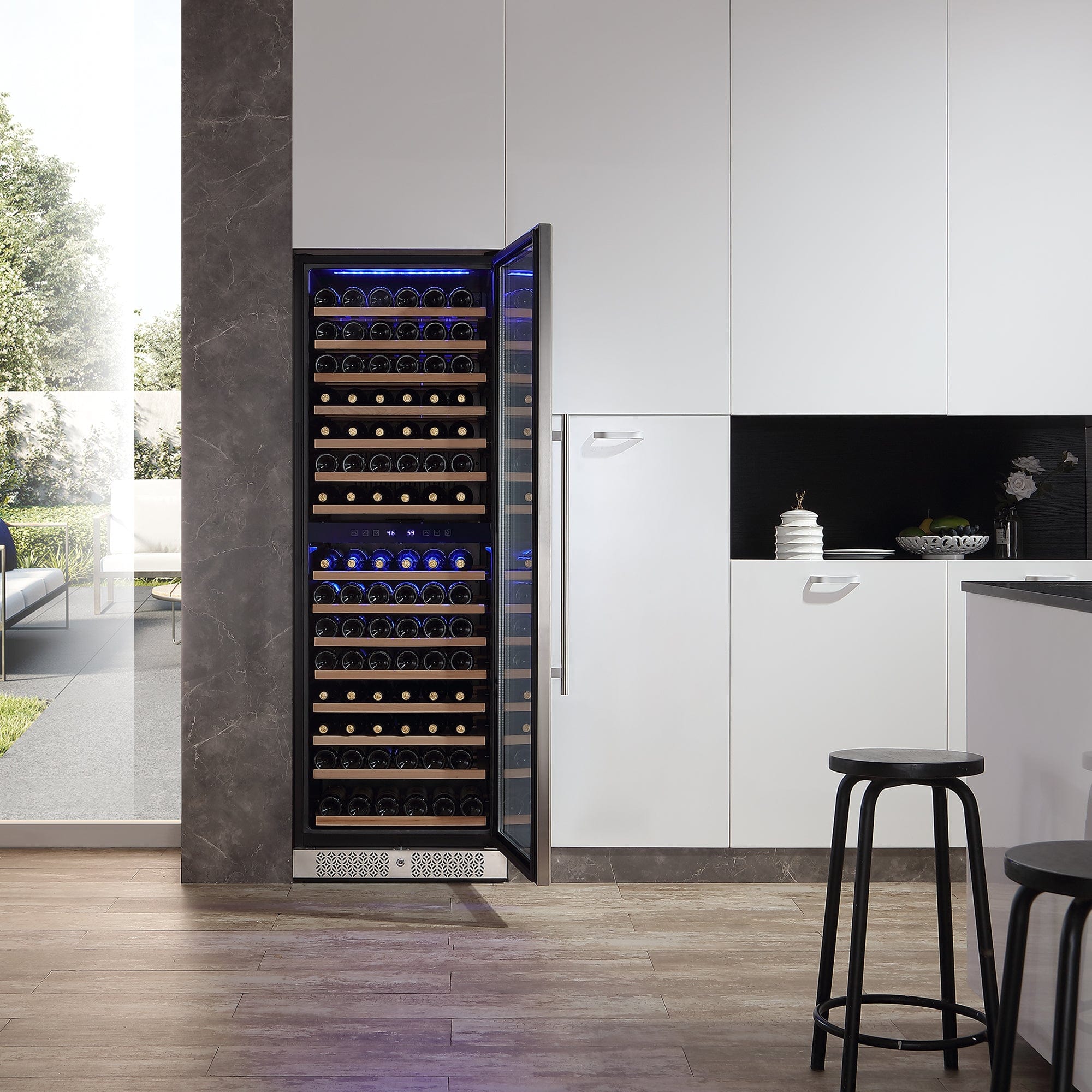 Empava Empava 70 Inch 160 Bottle Dual-Zone Wine Refrigerator EMPV-WC08D