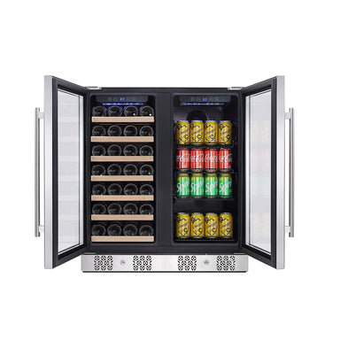 Empava Empava 96 Can and 33 Bottle Dual-Zone Wine & Beverage Refrigerator EMPV-BR04D