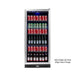 KingsBottle KingsBottle 56" Tall Beverage Refrigerator (224 Bottles or 484 Cans) KBU100BX-SS RHH Stainless Steel Door - Right Hand Handle