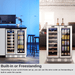Wine It Now Empava 24 Inch 78 Can & 20 Bottle Dual-Zone Wine & Beverage Refrigerator EMPV-BR03D