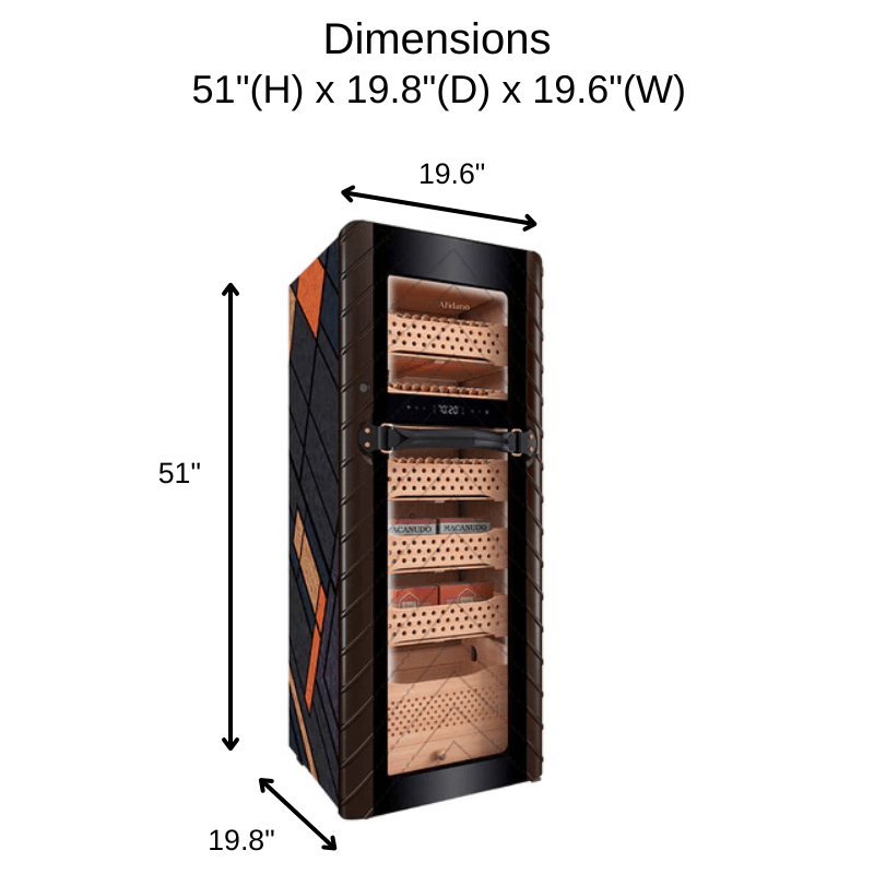 Afidano C5 Atelier Cigar Humidor Size and Dimensions