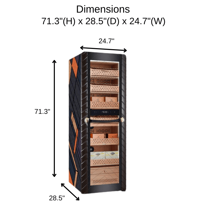 Afidano C8 Atelier Cigar Humidor Size and Dimensions