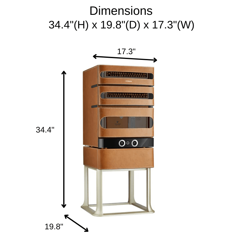 Afidano L3 Artistry Cigar Humidor Size and Dimensions