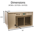 Breezaire WKCE 1060 Wine cabinet cooling unit size and dimensions