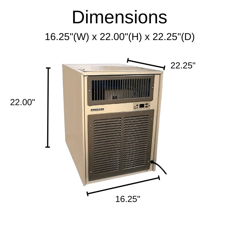 Breezaire WKL 6000 Dimensions