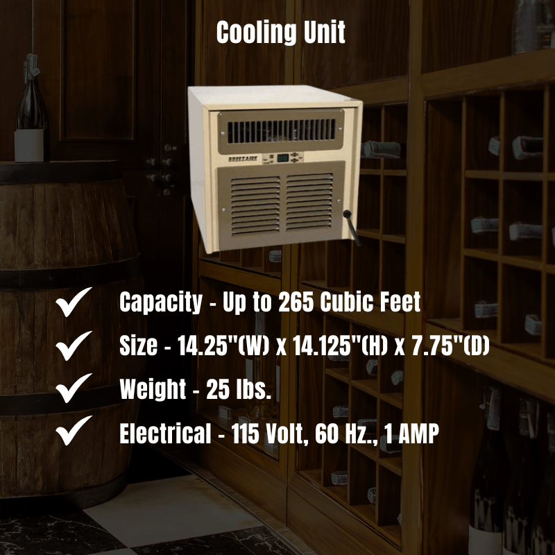 Breezaire WKSL 2200 Split System Cooling Unit Specifications