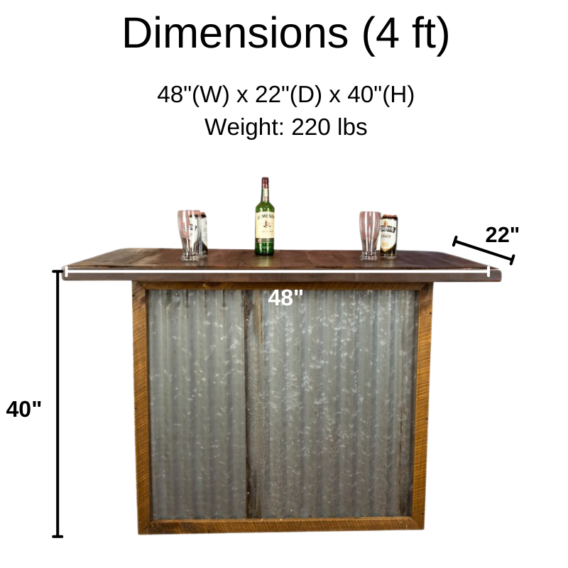 Napa East Corregated Barn Bar