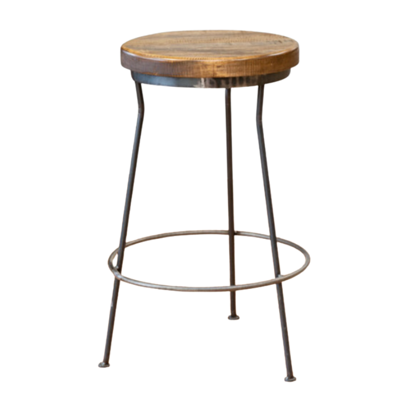 Napa East Metal and Wood Factory Stool