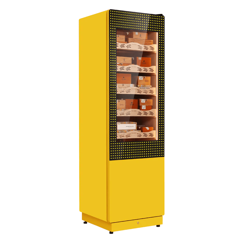 Raching COH300A Cigar Humidor Cabinet Cohiba Yellow Classic