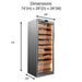 Raching CT48A Cigar Humidor Size and Dimensions