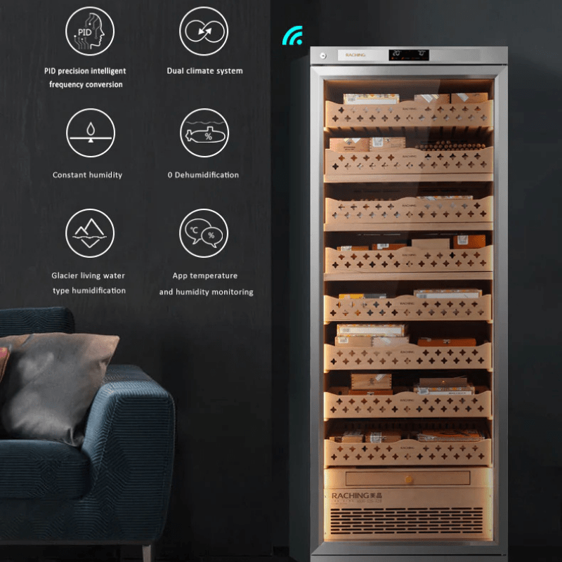 Raching CT48A Cigar Humidor Wifi Connection to Smartphone App