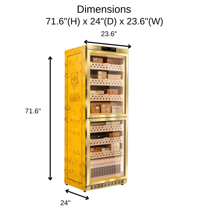 Raching MON3800B Cigar Humidor 1700 Cigar Capacity