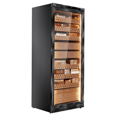 Raching MON5800A Cigar Humidor Carbon Fiber