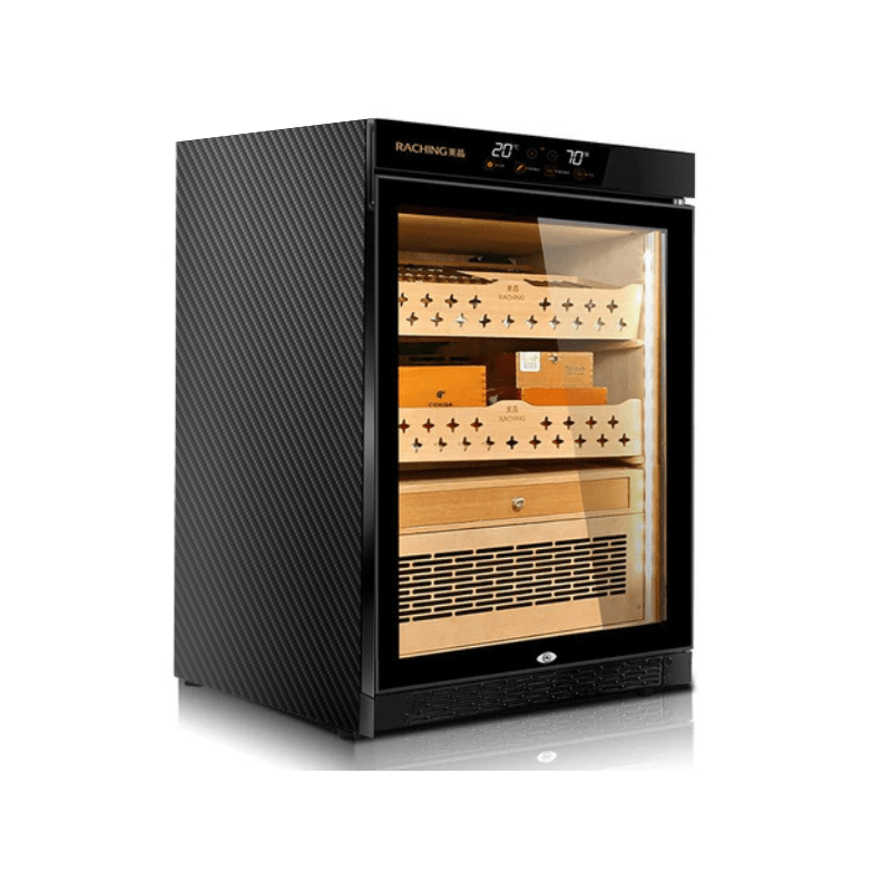 Raching MON800A Cigar Humidor Carbon Fiber