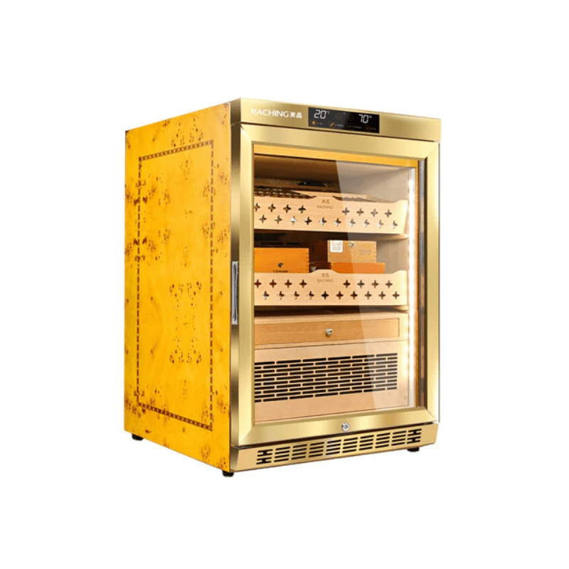 Raching MON800A Electric Cigar  Humidor Golden Color