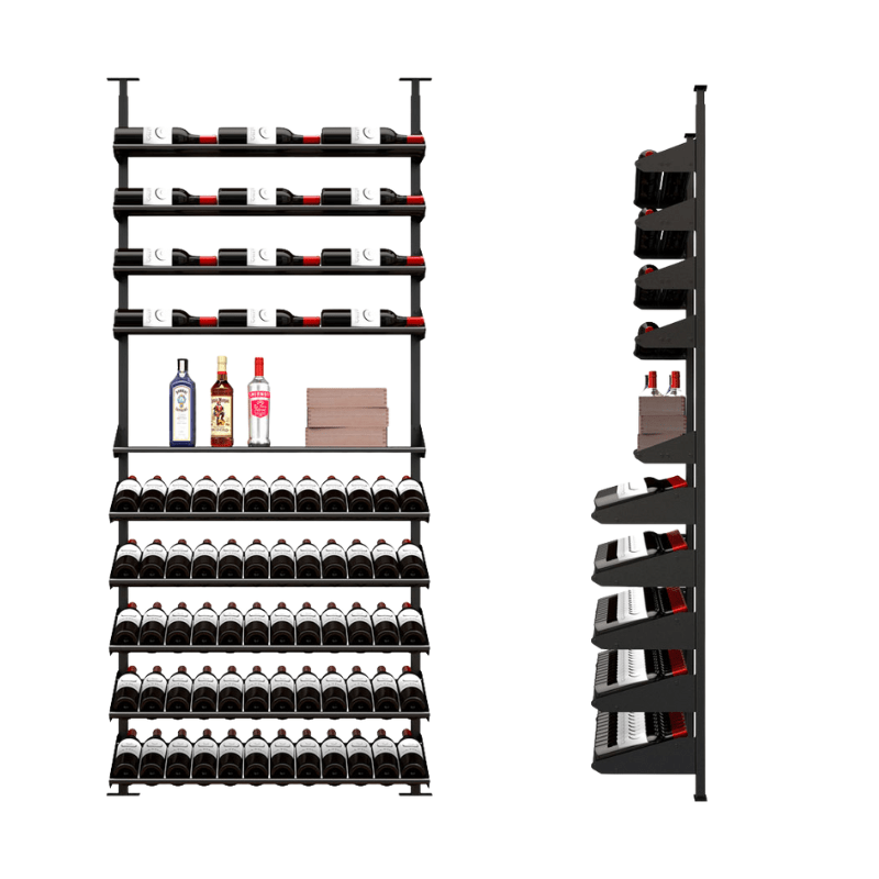 Ultra Wine Racks Showcase Featured Centerpiece Kit Front and Side View