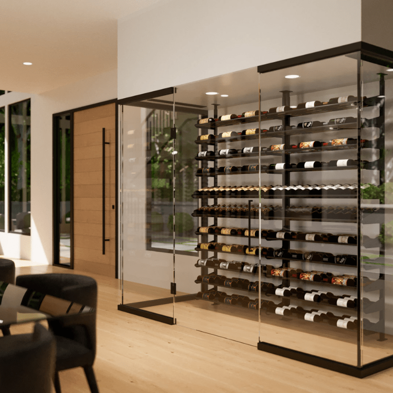 Ultra Wine Racks Showcase Featured Display Kit in a Cellar