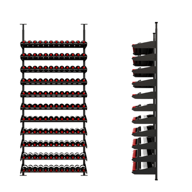 Ultra Wine Racks Showcase Standard Cork Out Kit Front and Side View