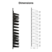 Ultra Wine Racks Showcase Standard Display Kit Side Dimensions