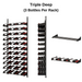 Ultra Wine Racks Showcase Standard Horizontal Kit Triple Deep