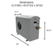 Wine Guardian DS200 Condenser Size and Dimensions