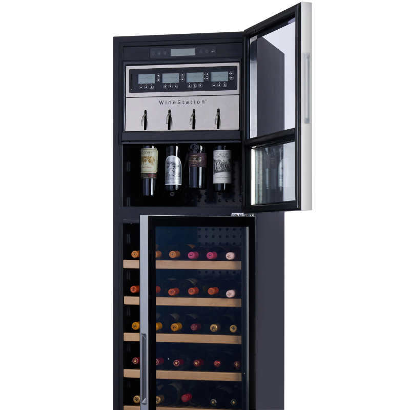 Napa Technology WineStation Cellar - 4 Bottle Wine Dispenser & 80 Bottle Wine Fridge