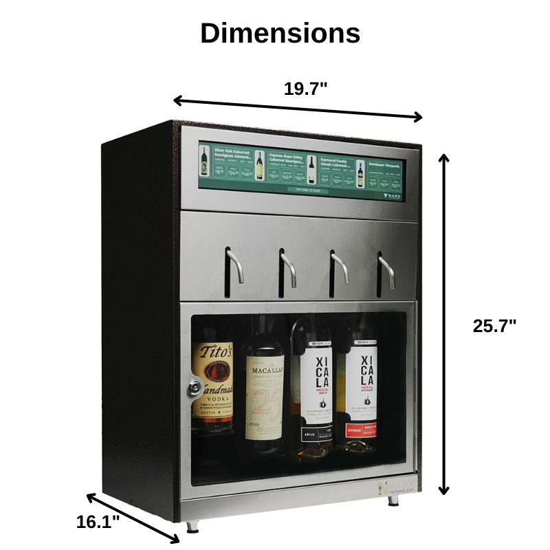 Napa Technology WineStation Pristine Plus Sommelier Edition - 4 Bottle Wine Dispenser
