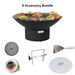 ArteFlame ArteFlame Classic 40" Black Label Corten Steel Grill with Accessories - Low Round Base Grills LOWRND40BLK-M 5 Accessories Included