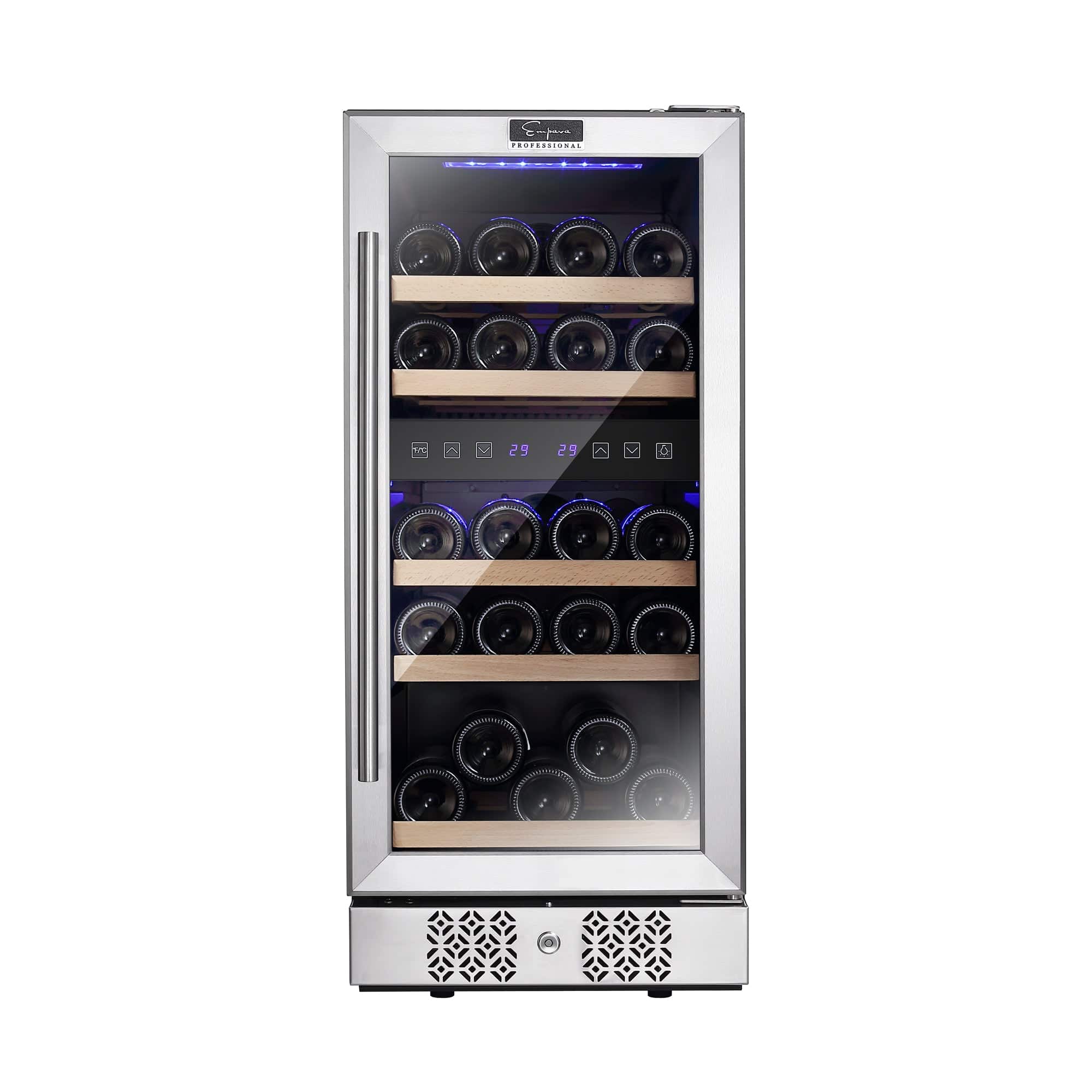 Empava Empava 15 Inch 29 Bottle Dual-Zone Compact Wine Refrigerator EMPV-WC02D