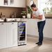 Empava Empava 15 Inch 29 Bottle Dual-Zone Compact Wine Refrigerator EMPV-WC02D