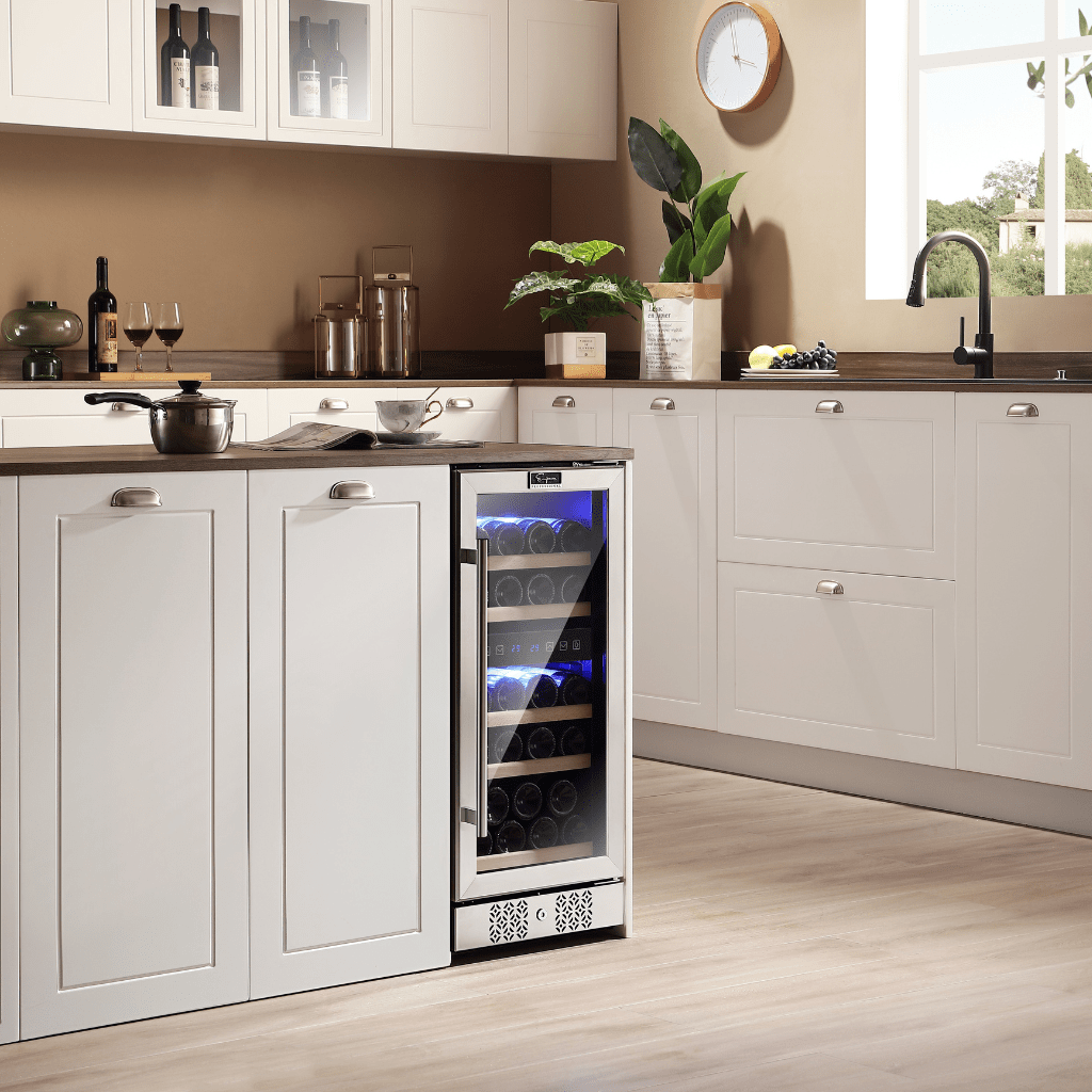 Empava Empava 15 Inch 29 Bottle Dual-Zone Compact Wine Refrigerator EMPV-WC02D