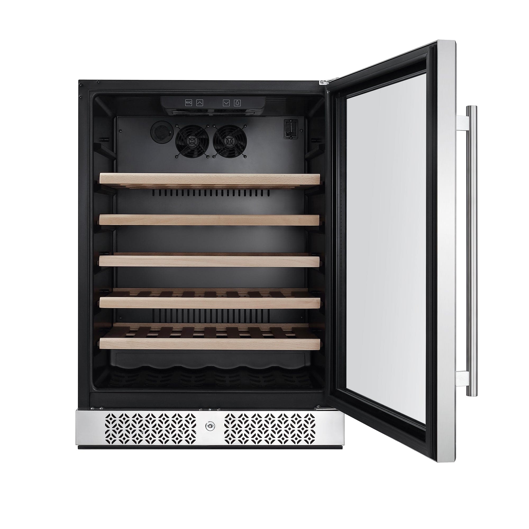 Empava Empava 24-Inch 52 Bottles Single Zone Wine Cooler (Stainless Steel with Glass Door) EMPV-WC03S