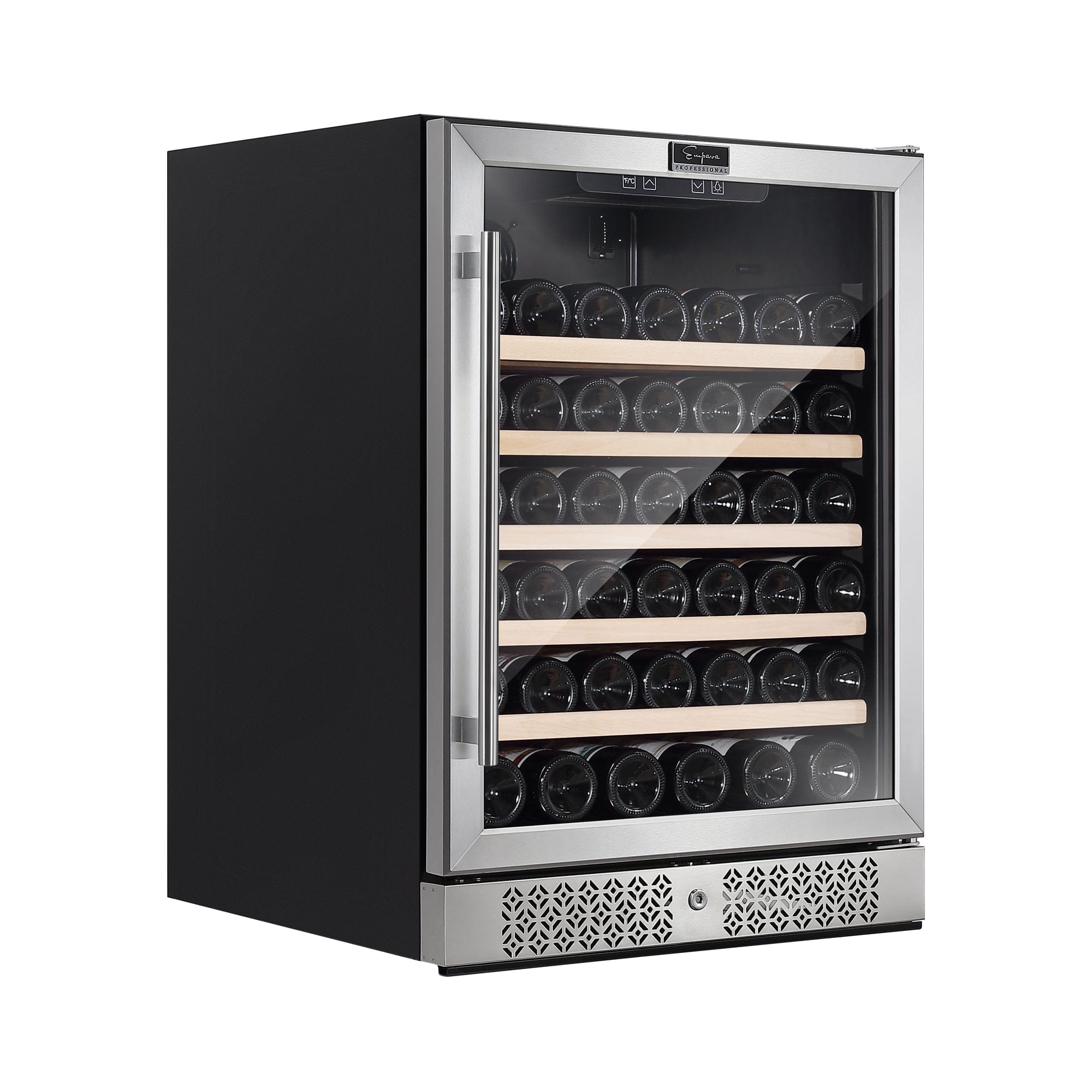 Empava Empava 24-Inch 52 Bottles Single Zone Wine Cooler (Stainless Steel with Glass Door) EMPV-WC03S