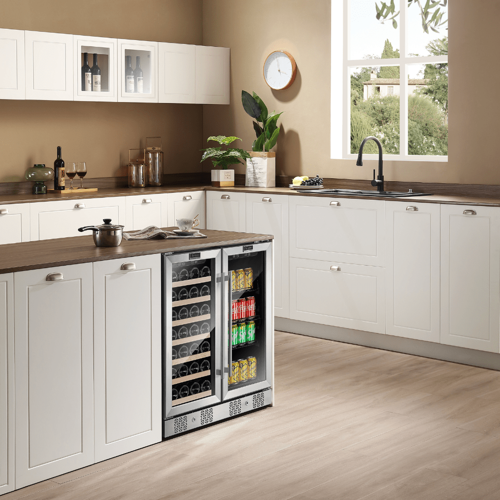 Empava Empava 96 Can and 33 Bottle Dual-Zone Wine & Beverage Refrigerator EMPV-BR04D