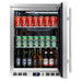 KingsBottle KingsBottle 24" Under Counter Beverage Cooler (96 bottles or 126 cans) Stainless Steel