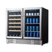 KingsBottle KingsBottle 36" Beer (98 Cans) and Wine (34 Bottle) Cooler with Low-E Glass Door