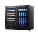 KingsBottle KingsBottle 36" Beer (98 Cans) and Wine (34 Bottle) Cooler with Low-E Glass Door